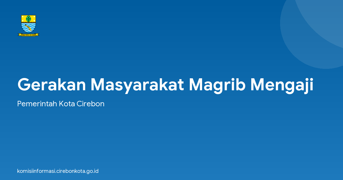 Gerakan Masyarakat Magrib Mengaji