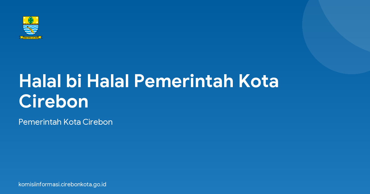 Halal bi Halal Pemerintah Kota Cirebon