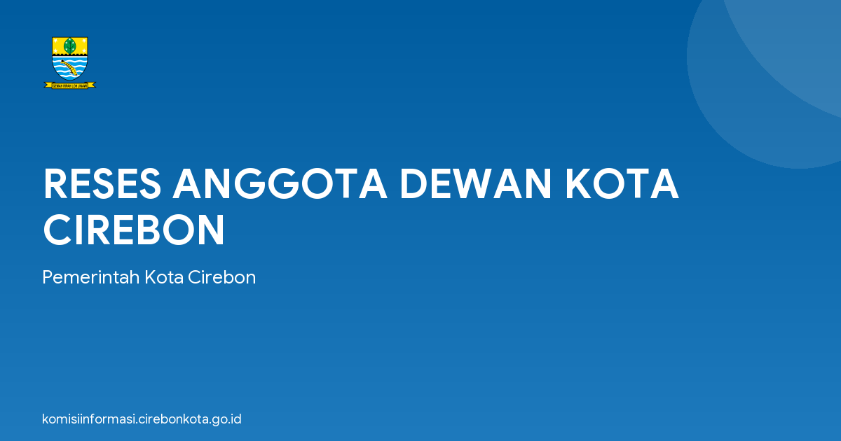 RESES ANGGOTA DEWAN KOTA CIREBON