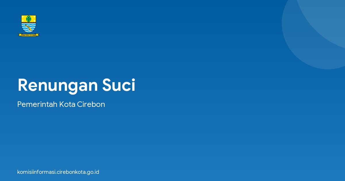 Renungan Suci
