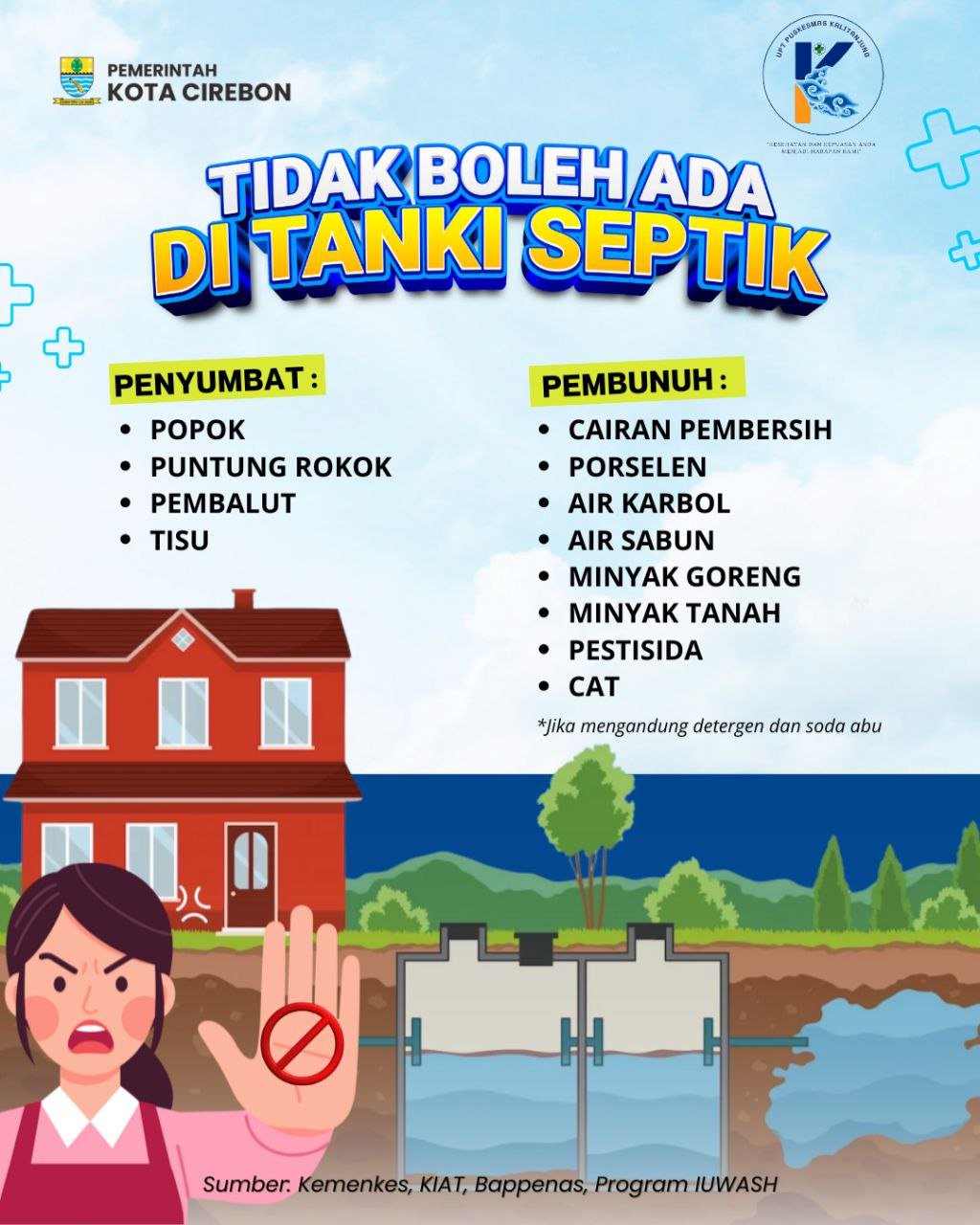 Jangan Buang Sembarangan ke Tangki Septik
